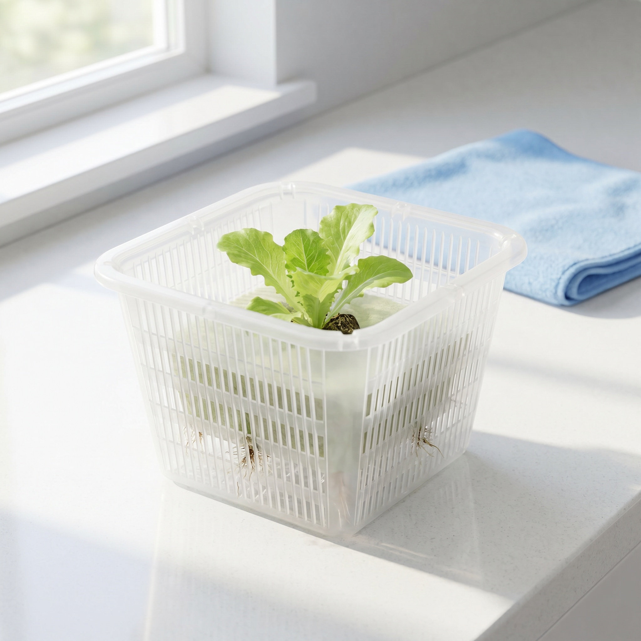Indoor Plants - 6pcs Square Mesh Hydroponic Net Cups