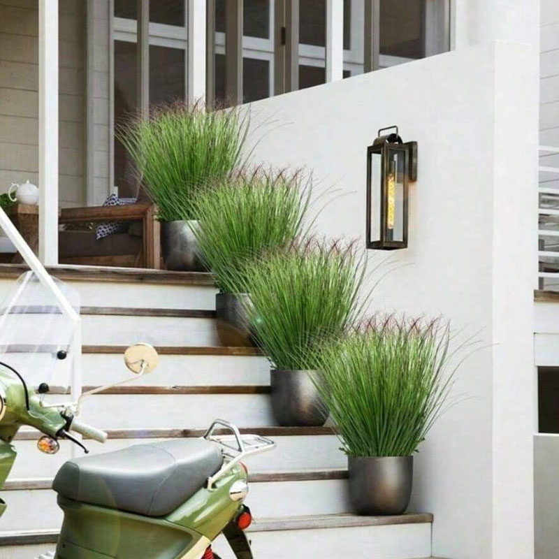 12Pcs Artificial Onion Grass F - Snake Plant ulasan dan harga
