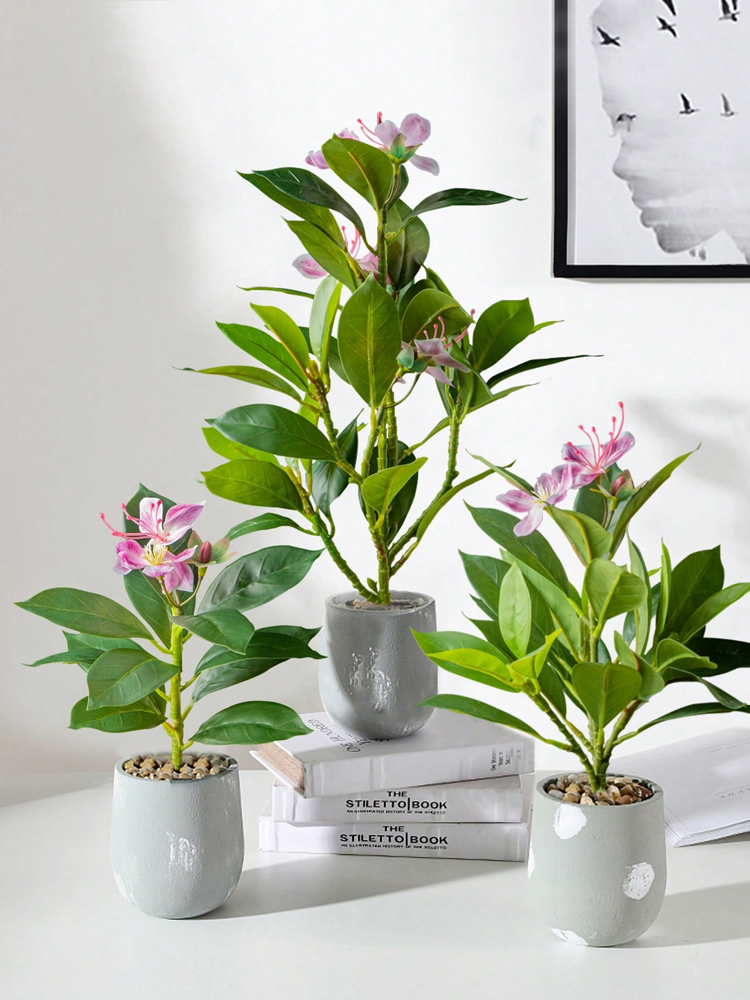 21-40cm Artificial Azaleas Pla - Snake Plant ulasan dan harga
