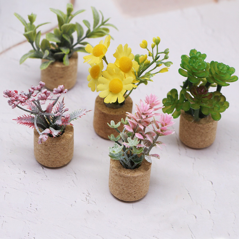 1:12 Dollhouse Simulation Flow - Plant Pot ulasan dan harga