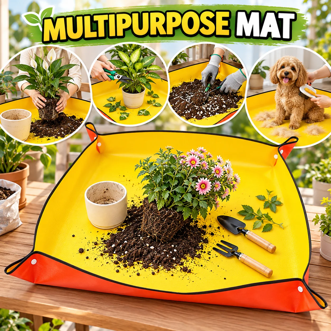 Waterproof Garden Repotting Ma - Repotting Mat ulasan dan harga